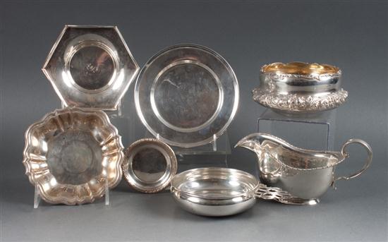 American repousse sterling silver