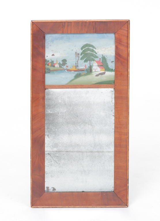 AMERICAN REVERSE PAINTED MIRROR.