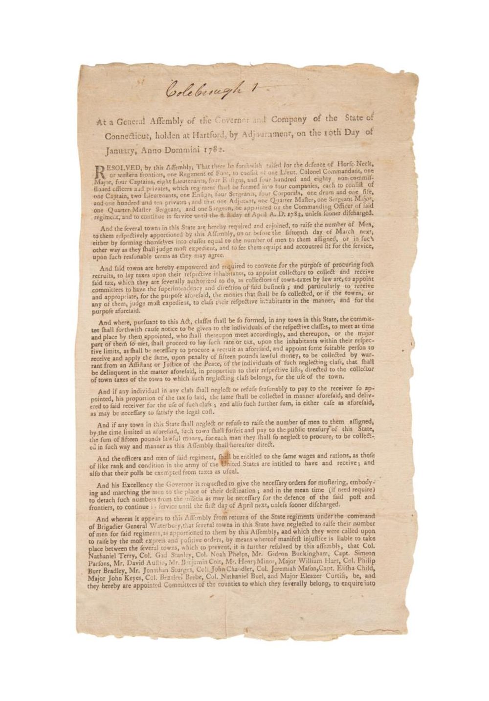 AMERICAN REVOLUTION, HARTFORD