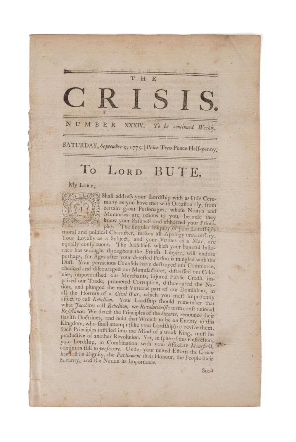 AMERICAN REVOLUTION, THE CRISIS,