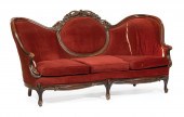 AMERICAN ROCOCO CARVED MAHOGAN