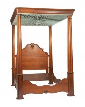 AMERICAN ROCOCO CARVED MAHOGAN