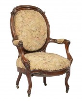 AMERICAN ROCOCO CARVED ROSEWOO