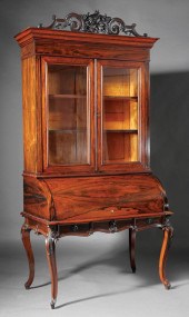 AMERICAN ROCOCO CARVED ROSEWOO
