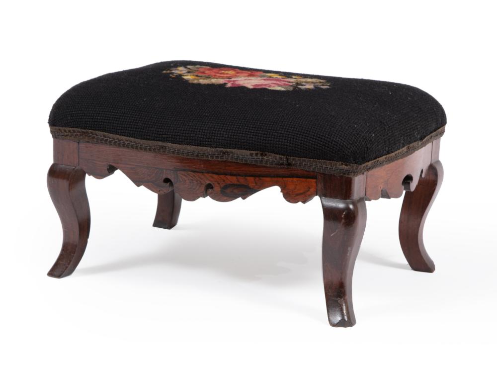 AMERICAN ROCOCO CARVED ROSEWOOD