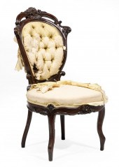 AMERICAN ROCOCO CARVED ROSEWOO