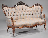 AMERICAN ROCOCO CARVED ROSEWOO