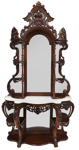 AMERICAN ROCOCO REVIVAL CARVED