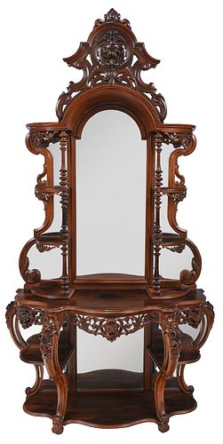 AMERICAN ROCOCO REVIVAL CARVED