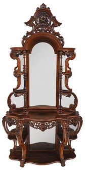 AMERICAN ROCOCO REVIVAL CARVED