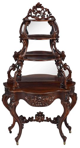 AMERICAN ROCOCO REVIVAL CARVED