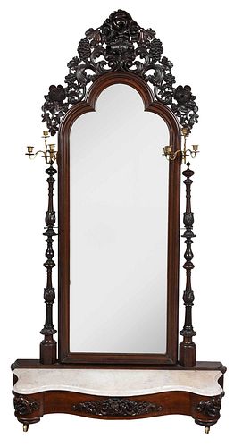 AMERICAN ROCOCO REVIVAL CARVED