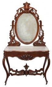 AMERICAN ROCOCO REVIVAL CARVED
