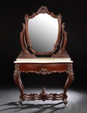 American Rococo Revival Mahoga