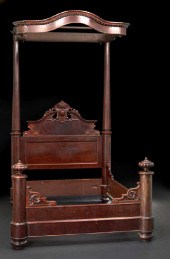 American Rococo Revival Mahoga