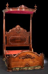 American Rococo Revival Mahoga