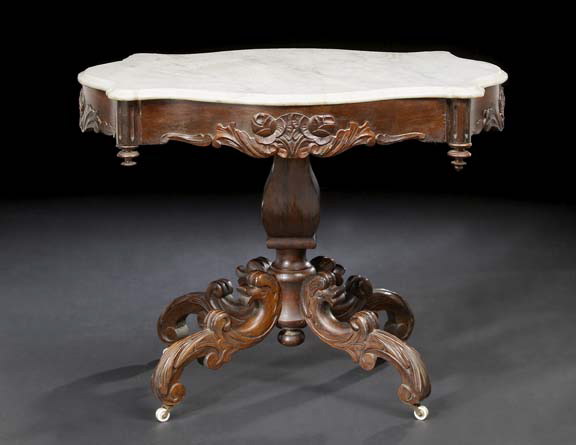American Rococo Revival Rosewood