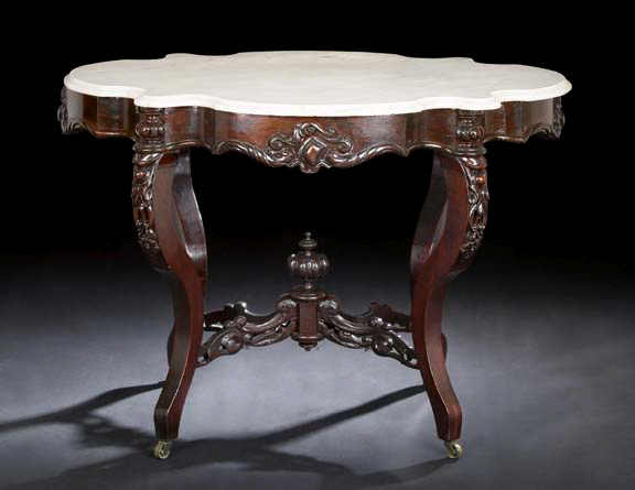 American Rococo Revival Rosewood