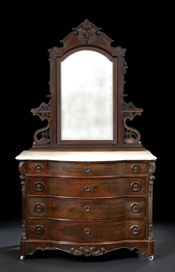American Rococo Revival Rosewood