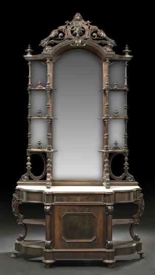 American Rococo Revival Rosewood