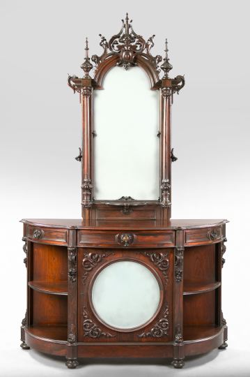 American Rococo Revival Rosewood