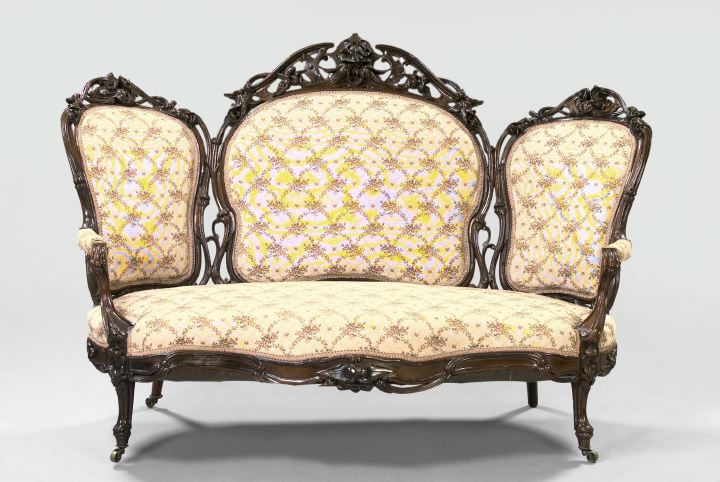 American Rococo Revival Rosewood