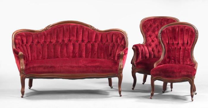 American Rococo Revival Three-Piece