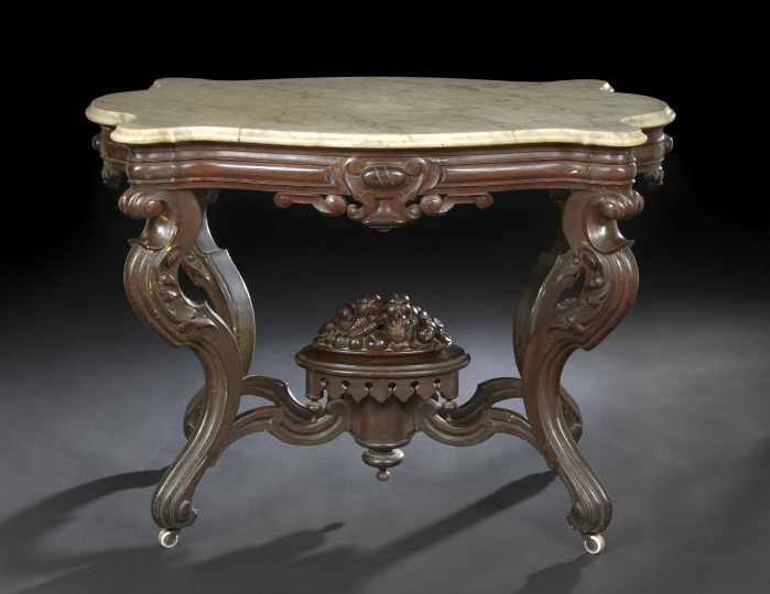 American Rococo Revival Walnut