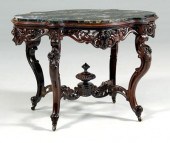 American rococo rosewood cente