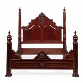 AMERICAN ROCOCO-STYLE CARVED M