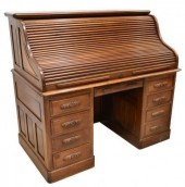 AMERICAN ROLL TOP DESK, C. 190