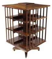 AMERICAN  ROTATING BOOKCASE LI
