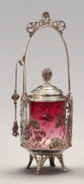 American Rubina Glass Pickle J
