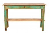 AMERICAN RUSTIC GREEN-PAINTED