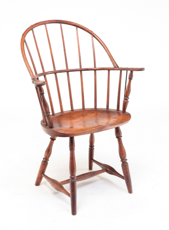 AMERICAN SACKBACK WINDSOR ARMCHAIR.