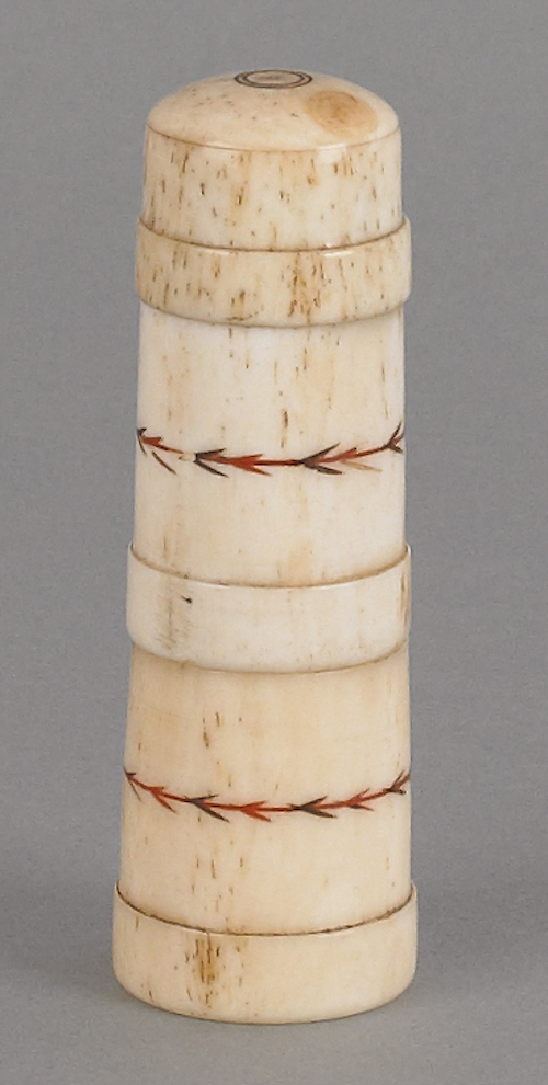 American sailor made bone scrimshaw