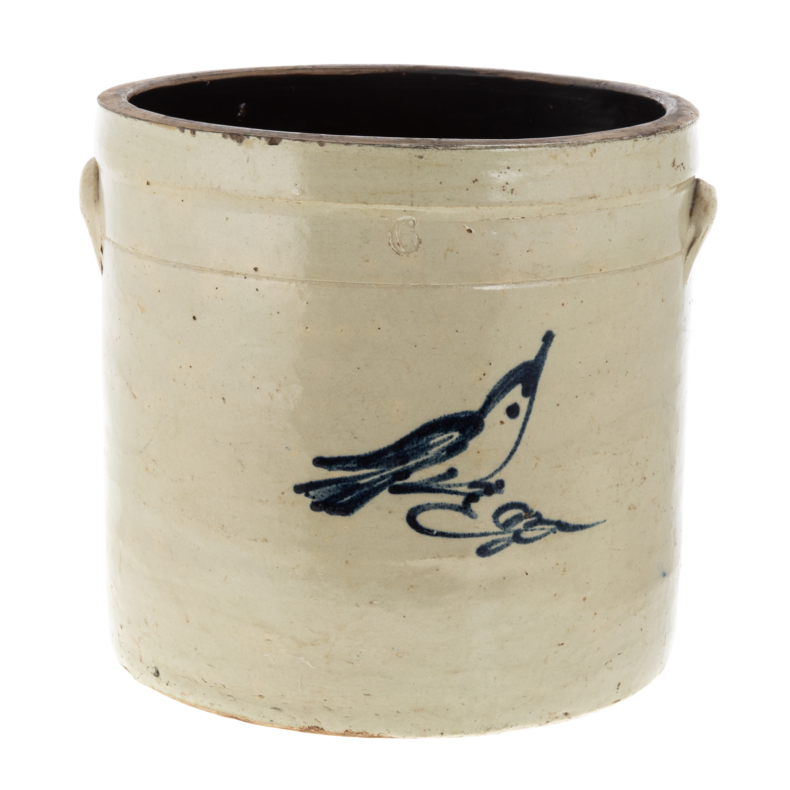 AMERICAN SALT GLAZE STONEWARE CROCK