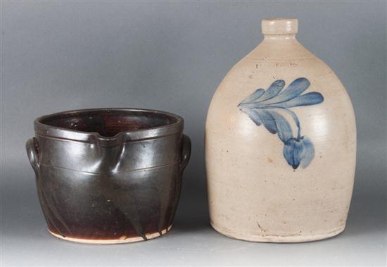American salt glazed brownware