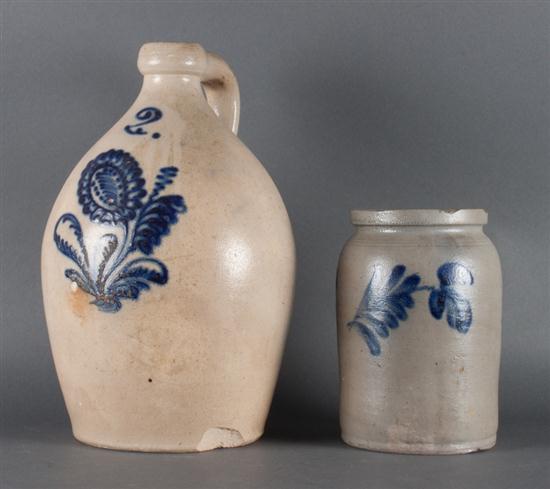 American salt glazed cobalt