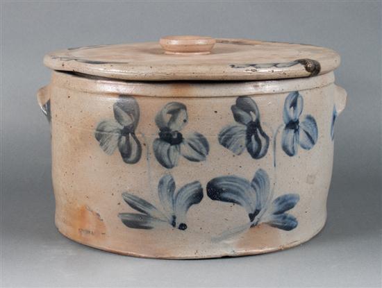 American salt glazed cobalt