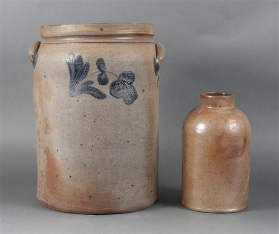 American salt glazed cobalt