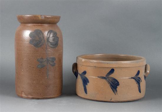 American salt glazed cobalt