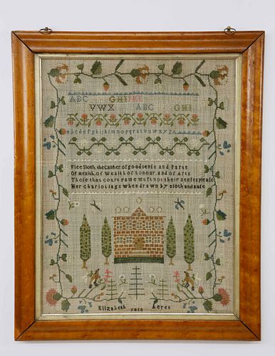 AMERICAN SAMPLER DATED 1813 WROUGHT