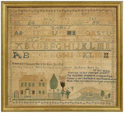 American sampler, eight lines