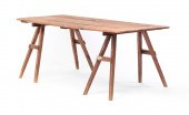 AMERICAN SAWHORSE TABLE. Circa