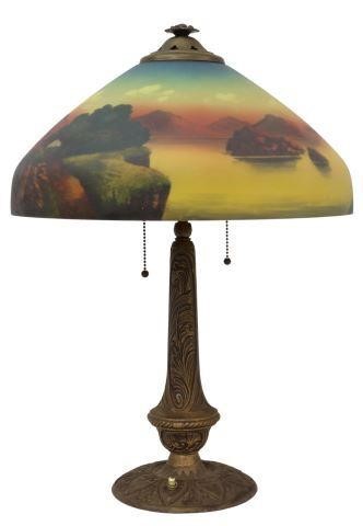 AMERICAN SCENIC REVERSE PAINTED
