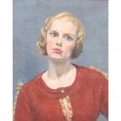 AMERICAN SCHOOL 1930S PORTRAIT
