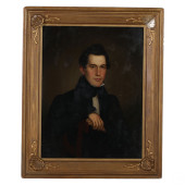 AMERICAN SCHOOL 19C. ANTIQUE P