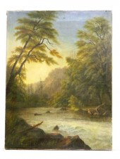 American School  19th C. oil o