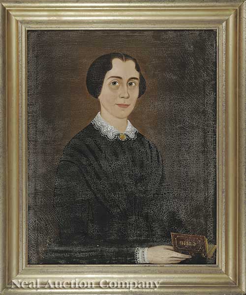 American School 19th c. "Woman with